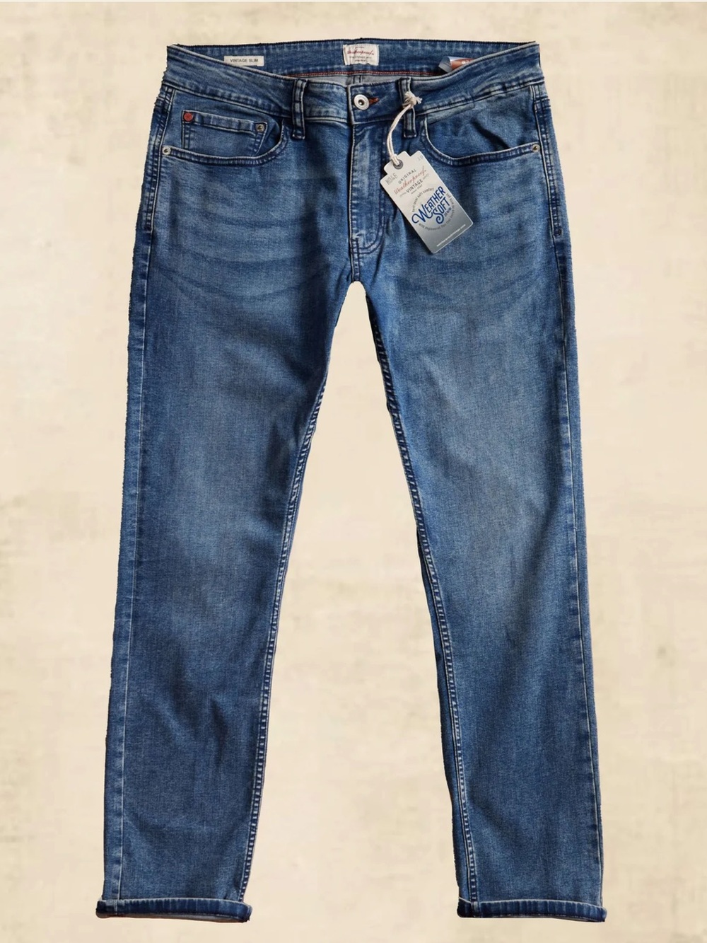 Weatherproof Blue Denim Jeans  - Weatherproof Size 34x32- Vintage Slim -Slim Fit
